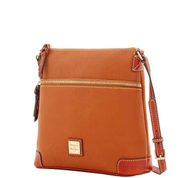 Dooney & Bourke Women's Crossbody in Pebble Grain Leather, Large Handbag with Adjustable Shoulder St...