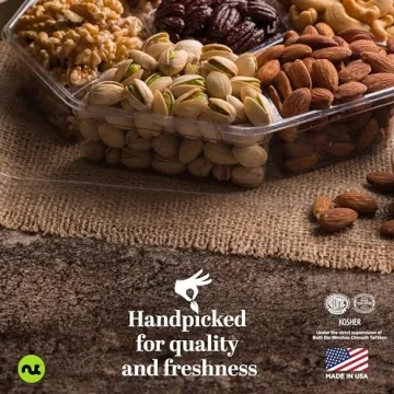 Holiday Christmas Mixed Nuts Gift Basket - 2 LB