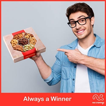 Holiday Christmas Mixed Nuts Gift Basket - 2 LB