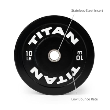 Titan Fitness 10 LB Economy Olympic Bumper Plates Pair