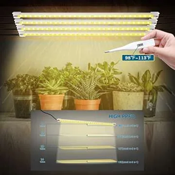 Mosthink LED Grow Light Strips 4 Packs - Enhance Your Indoor Garden with Energy-Efficient Sunlight Alternatives