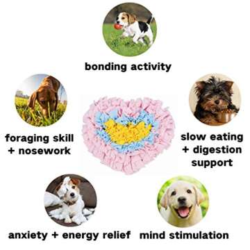 GoFika Snuffle Mat for Small Dogs - Interactive & Fun Feeding Toy