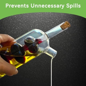 Lily's Home Glass Olive Oil and Vinegar Dispenser