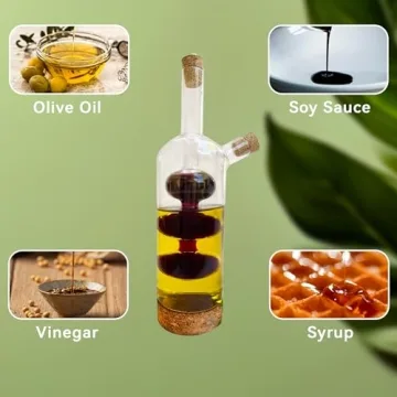 Lily's Home Glass Olive Oil and Vinegar Dispenser