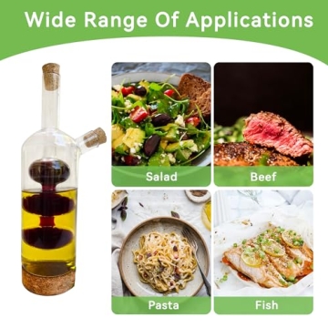 Lily's Home Glass Olive Oil and Vinegar Dispenser