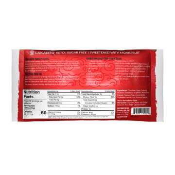 Lakanto Sugar Free Chocolate Chips - Monk Fruit Sweetener and Erythritol, Perfect for Baking, Pancak...