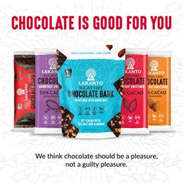 Lakanto Sugar Free Chocolate Chips - Monk Fruit Sweetener and Erythritol, Perfect for Baking, Pancakes, Muffins, Protein Bites, Melting, Mixing, Snacking, Gluten Free, Vegan (8 oz - Pack of 1)