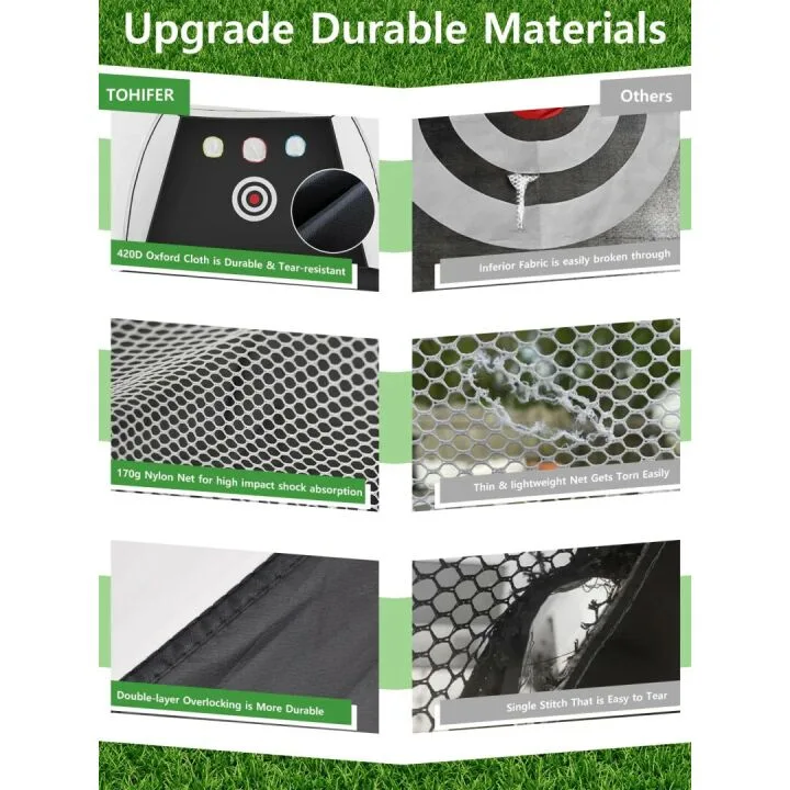10x7ft Golf Practice Net for Home Training & Chipping