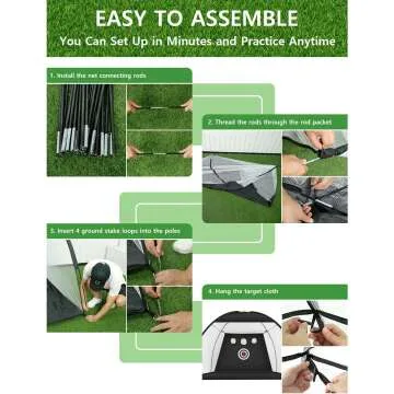 10x7ft Golf Practice Net for Home Training & Chipping