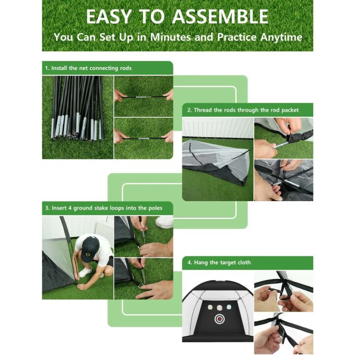 10x7ft Golf Practice Net for Home Training & Chipping