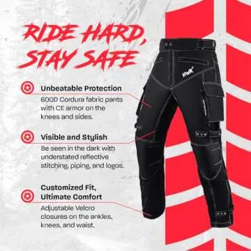 HWK Motorcycle Pants for Year-Round Riding Comfort