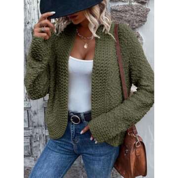 Dokotoo Womens Sweaters 2025 Fashion Oversized Cozy Knit Cardigan