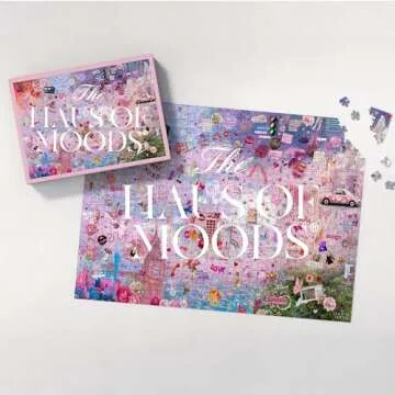 Lover Themed Easter Egg & Lyrics Jigsaw Puzzle 20" x 30" (500,1000 Piece), Puzzle Fun Game for Adult Kids, Official Haus of Moods, Music Fan Gift, Album Pop Singer Graphic Puzzle 2024 (1000 Piece)