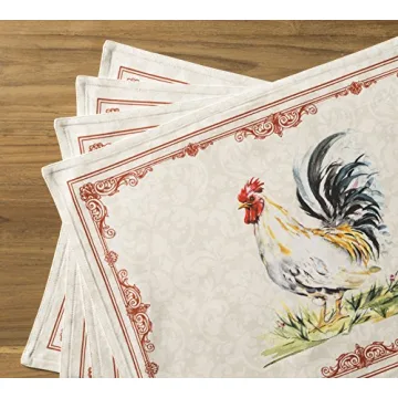 Maison d'Hermine Cotton Placemats Washable Set of 4