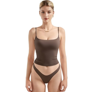 SUUKSESS Women's Sexy Square Neck Tank Top for Summer