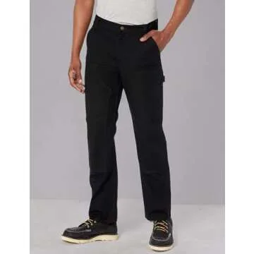 Carhartt Mens Rugged Flex Relaxed Fit Duck Double-front Work Utility Pants, Black, 34W X 34L US