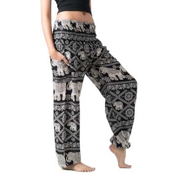 B BANGKOK PANTS Harem Pants Women Yoga Boho Clothes with Pockets