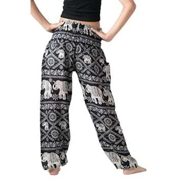 B BANGKOK PANTS Harem Pants Women Yoga Boho Clothes with Pockets
