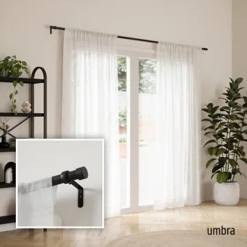 Modern Umbra Cappa Curtain Rod - Adjustable & Stylish