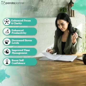 Panda Planner 2025 Undated Weekly Goal Planner - Turquoise