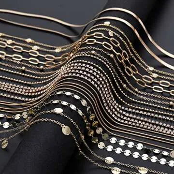 Honsny Waist Chain for Women, 14K Gold Beach Bikini Belly Chain Jewelry Waist Beads Body Chain, Summer Waist Body Chain Set