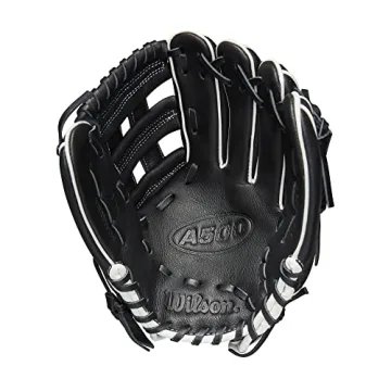 Wilson A500 Utility Youth Baseball Glove - Black/White/Blonde