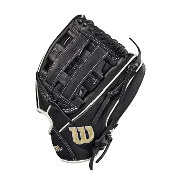 Wilson A500 Utility Youth Baseball Glove - Black/White/Blonde