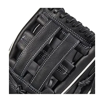 Wilson A500 Utility Youth Baseball Glove - Black/White/Blonde