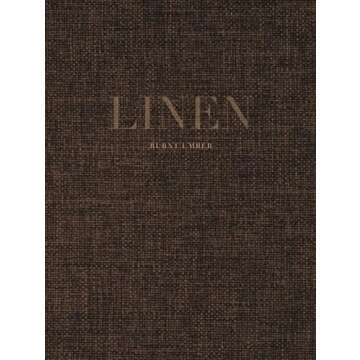 Burnt Umber - A Hard Cover Coffee Table Book, for Decor & Display | Linen Style Home Accent with Rea...