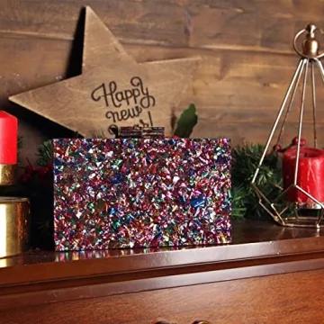Acrylic Purses for Women Stylish Multicolor Evening Handbag