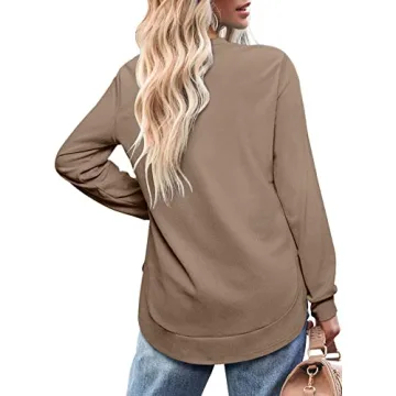 OFEEFAN Women's Cozy Long Sleeve Tunic Tops for Fall