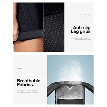 Heathyoga Womens 4D Padded Bike Shorts with Pockets