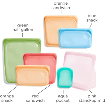 Stasher Silicone Reusable Storage Kit for Eco-Friendly Storage