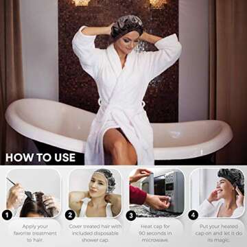 Cordless Deep Conditioning Heat Cap for All Hair Types