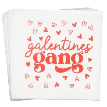 Galentines Gang Napkins, Happy Galentines Day Napkins, Galentine’s Day Decorations, Girls Ladies G...