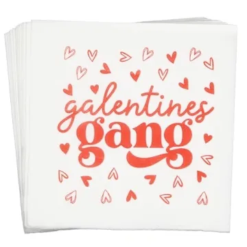 Galentines Gang Napkins, Happy Galentines Day Napkins, Galentine’s Day Decorations, Girls Ladies G...