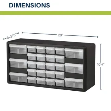 Akro-Mils 26-Drawer Plastic Storage Cabinet for Organizing