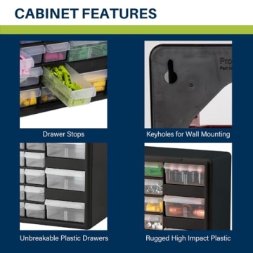 Akro-Mils 26-Drawer Plastic Storage Cabinet for Organizing