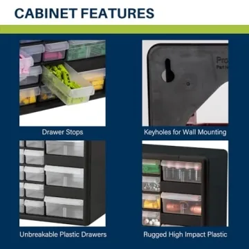Akro-Mils 26-Drawer Plastic Storage Cabinet for Organizing