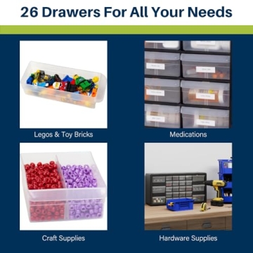 Akro-Mils 26-Drawer Plastic Storage Cabinet for Organizing