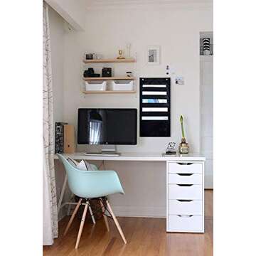 ZKOO 5 Pockets Wall File Organizer - Stylish & Durable