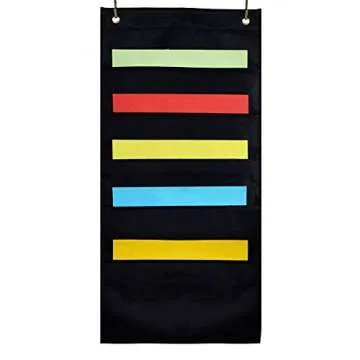 ZKOO 5 Pockets Wall File Organizer - Stylish & Durable