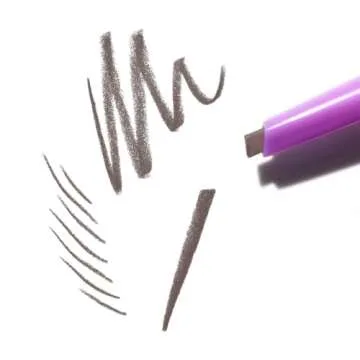 Kosas Brow Pop - Longwear Eyebrow Makeup, Dual-Sided Defining Pencil with Castor Oil for Soft, Natural Look of Real Hair -Grey