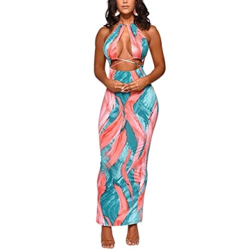 Women's Floral Maxi Dress for Summer Fun