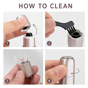 VG VOGCREST 2-in-1 Rechargeable Facial and Nose Hair Remover