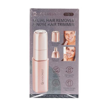 VG VOGCREST 2-in-1 Rechargeable Facial and Nose Hair Remover