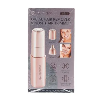 VG VOGCREST 2-in-1 Rechargeable Facial and Nose Hair Remover