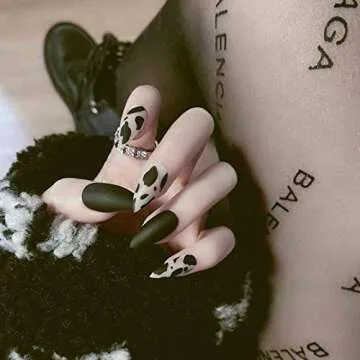 Stylish Olbye Stiletto Leopard Press on Nails 24Pcs Kit