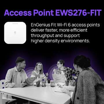 EnGenius Wireless AP (EWS276-FIT) | True 4X4 Wi-Fi 6 Dual Band AX3600 | 2.5Gbe PoE+ | Cloud & App & ...