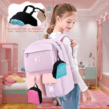Mini Doll Backpack Toys with Surprise Stationery - 2 Pack